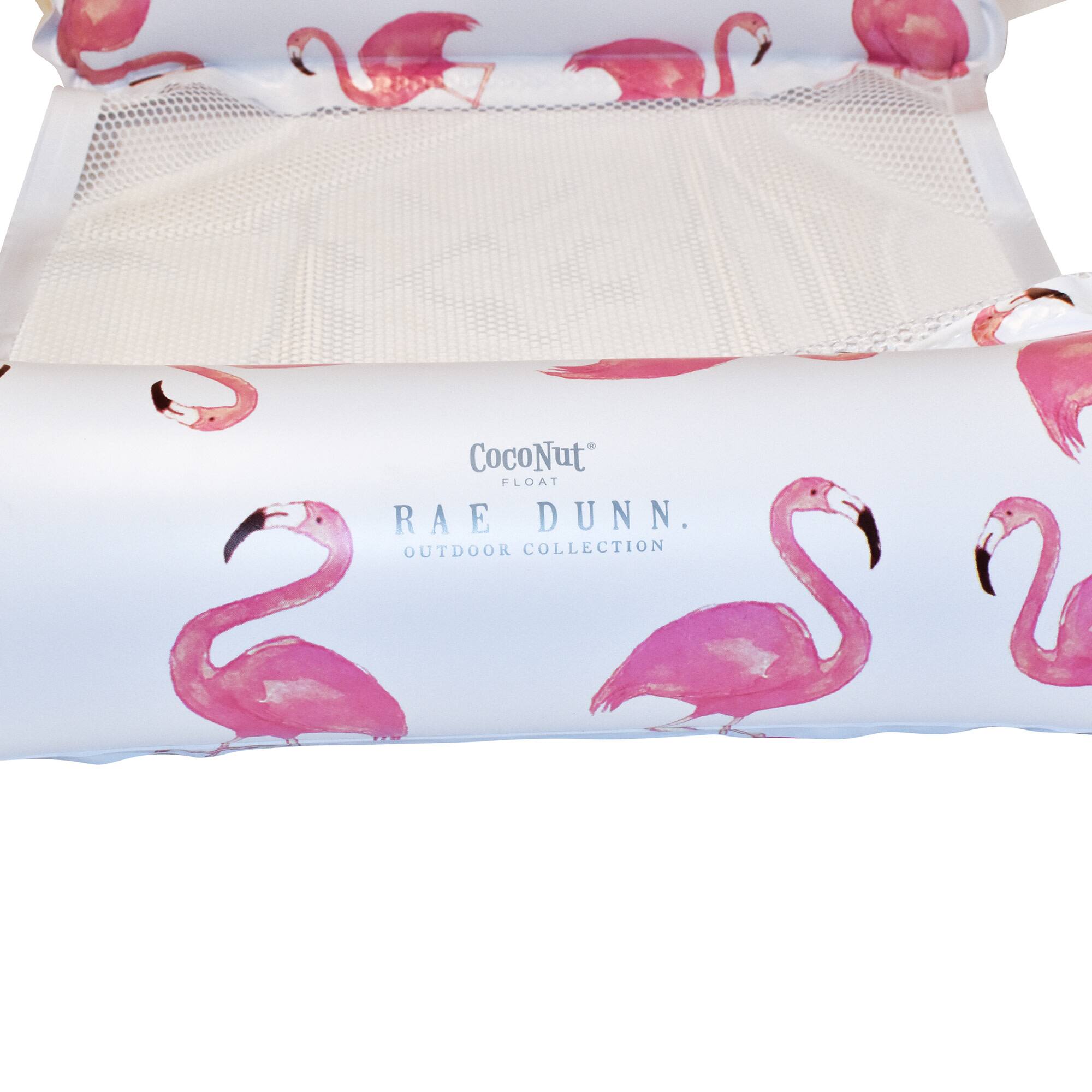 Rae Dunn 4.5ft. Pretty in Pink Flamingo Pattern Hammock Pool Lounger